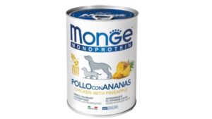 Monge perros Paté Pollo con piña
