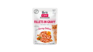 Brit Fillets In Gravy With Savory Salmon
