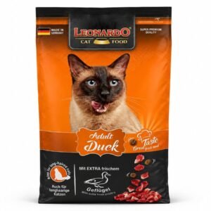 Leonardo Adult Duck para gatos 1,8 Kg