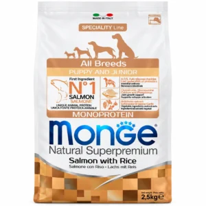 Monge Natural Superpremium Salmon With Rice 2,5 Kg