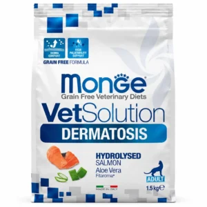 Monge VetSolution Dermatosis Hydrolysed Salmon Aloe Vera 1,5 Kg